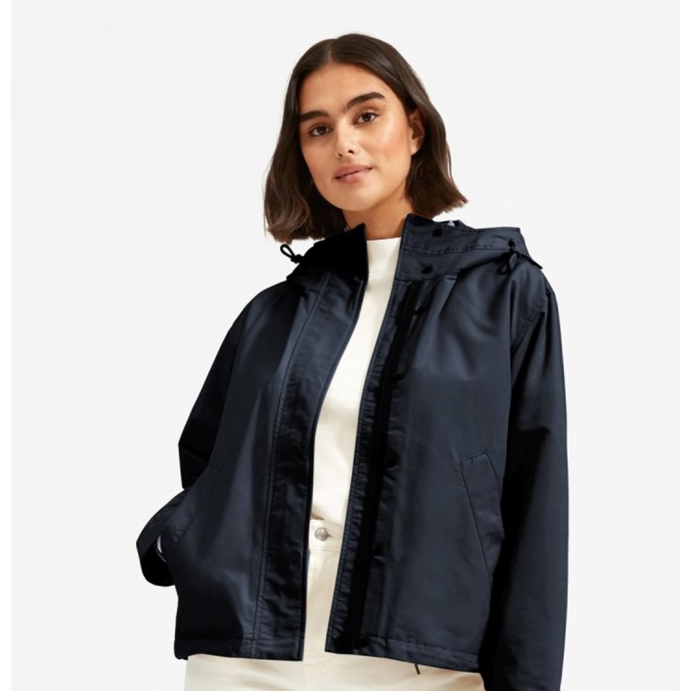 Everlane // Midnight ReNew Raincoat // Size XS
